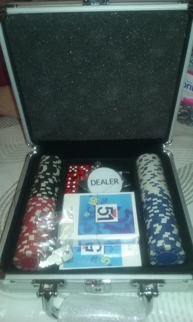 Malette jeu de Poker "51 Pastis" jetons de jeux sous blister, 2 jeu de 54 cartes