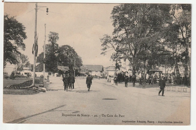 NANCY - M. & M. - CPA 54 - Nancy Exhibition 1909 - a corner of the Park