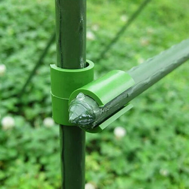 50x Clips Für Pflanzstab Rankhilfe Stabverbinder Pflanzenclips Pflanzenbinder