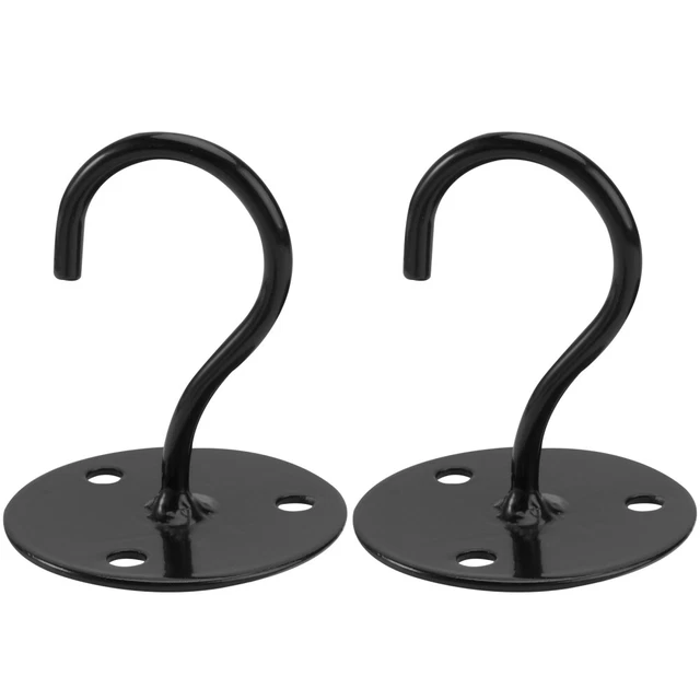2 PCS Wind Chime Hook Hanging Basket Ceiling Hook Iron Lanterns Hangers Plant