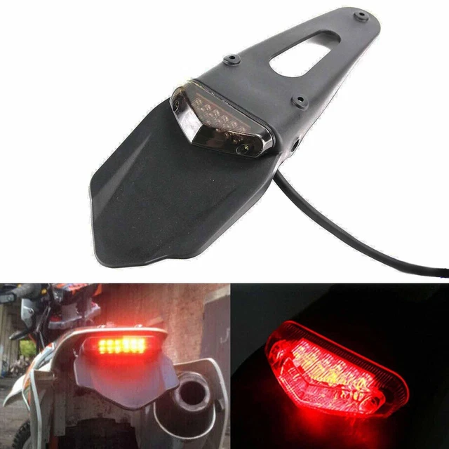 LED Enduro Rear Fender Brake Stop Turn Signal Tail Lights For Dirt Bike Off-Road