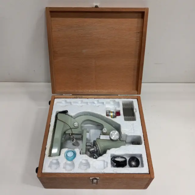 Juego de microscopios vintage Tasco 1200x con estuche