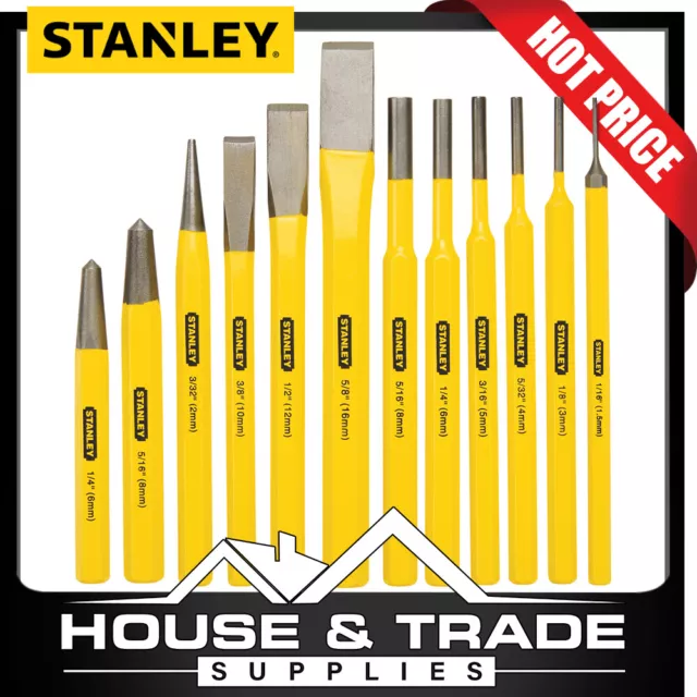 Stanley Punch & Chisel Set 12 SAE Piece 16-299