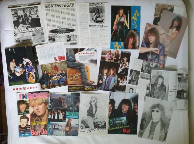 Jon Bon Jovi Japan Clippings Cuttings Poster Japanese
