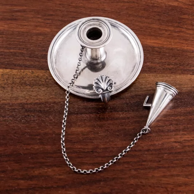 E., J., & W. Barnard Diminutive English Sterling Silver Chamberstick 1847