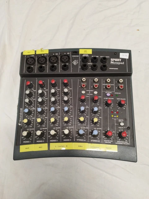 SPIRIT BY SOUNDCRAFT Folio Notepad Mixing Console - Untested