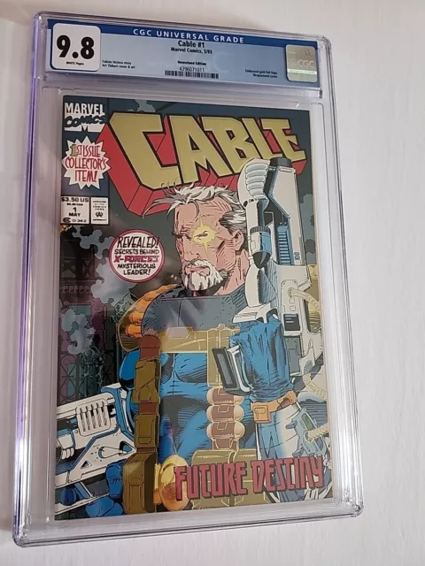 CABLE #1 CGC 9.8 WP Rare Newsstand Copy  1993