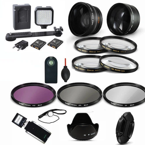 Kit Téléobjectif Grand Angle HD + 3 Filtres Pour Canon EOS M3