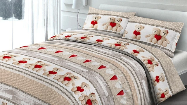 Completo Copripiumino Ginko Giallo E Tortora - 100% Cotone, Misura Matrimoniale - Foto 8