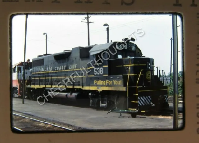 Original '77 Kodachrome Slide SCL Seaboard Coast Line 538 GP38-2 Memphis   28I21
