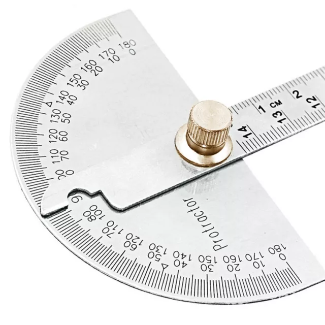 Stainless Steel degree Protractor Angle Finder Arm Rotary Measuring Ruler