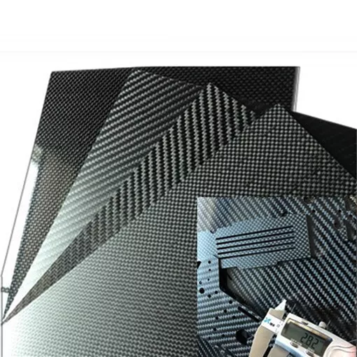 Real Carbon Fiber Hardness Plate 3K Plain Weave Glossy Panel Sheet 16"x20" 8x10" 3