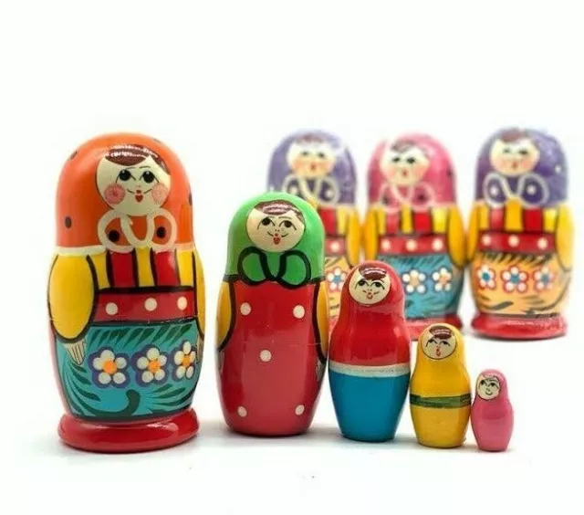 Matroschka 5tlg. Matreschka Babuschka  handgemalt Russland  neu, 10 cm