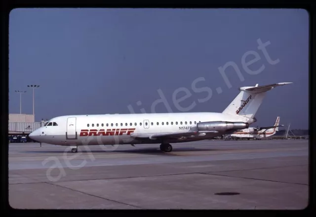 Braniff BAC 1-11 N174FE Jun 86 Kodachrome Slide/Dia A14