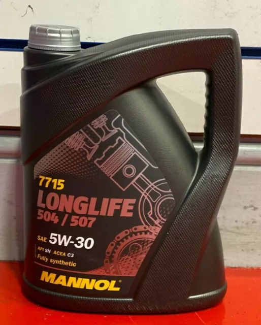 Mannol 5W-30 C3 (7715) **Vw504/Vw507** Longlife 3 ** Fully Synthetic** -  CMG Oils Direct