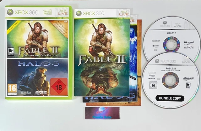 Fable II Game Of The Year Edition + Halo 3 - Bundle Microsoft Xbox 360 (PAL) - Bon état
