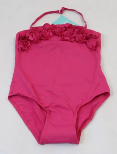 Costume da bagno monsoon per bambini rosa semplice ragazze monopezzo età da 3 a 13 anni