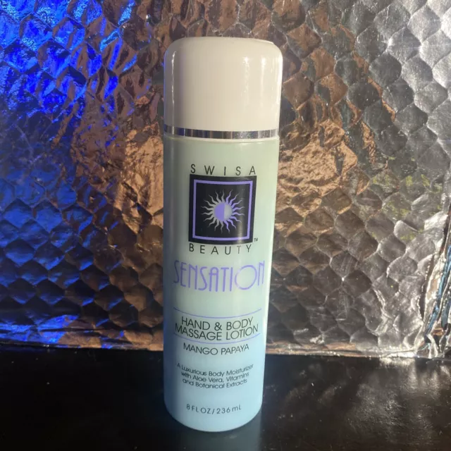 Swisa Beauty Sensation Hand And Body Massage Lotion Mango Papaya 8 Oz