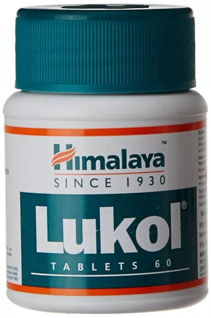 Himalaya Lukol 60 tabletas cada una (paquete de 2) con ingredientes...