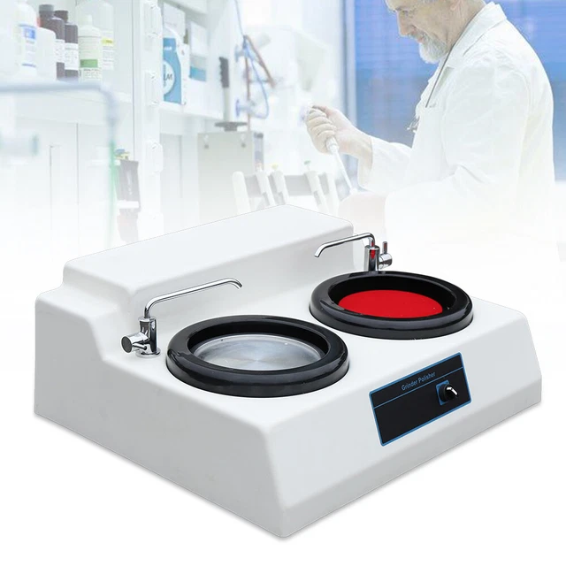 MP-2 Metallographic Sample Polishing Machine Double Disk Table Grinder-Polisher
