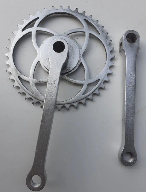 Pédalier Complet Acier 40/54 Dents – 170mm, Pour Vélo Sport Vintage, Fabriqué En Italie
