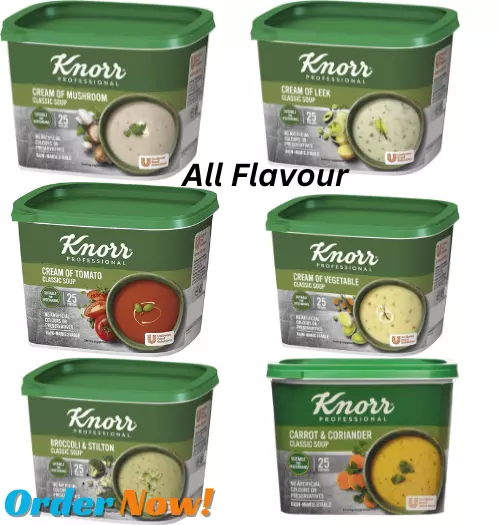 Knorr Classic Cream Soup Mix, 25 Portions (Makes 4.25L) ALL Flavors Available ..