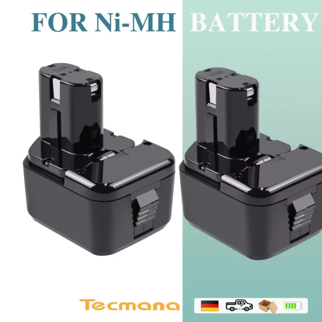 2X 4.0Ah 12V Ni-MH Akku für Hitachi EB1220HS EB1220RS EB1222HL EB1226HL EB1230HL