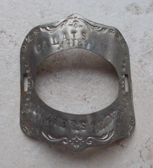 Rare Ancienne plaque vélo 1915 en laiton fiscale taxe impôt vélocipèdes