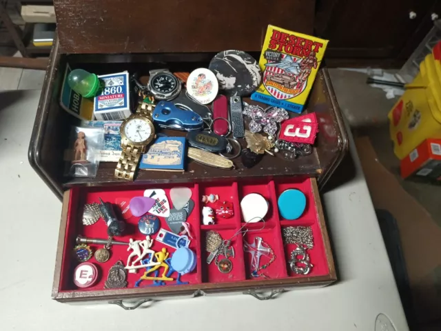 Vintage Estate Junk Drawer Lot, Misc Items, Everything but the Drawer! #2