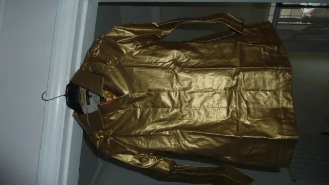 Cappotto Impermeabile Marks & Spencer Autografo M&S Oro Metallizzato Mac Età 12 - 13 Nuovo Con Etichette 2