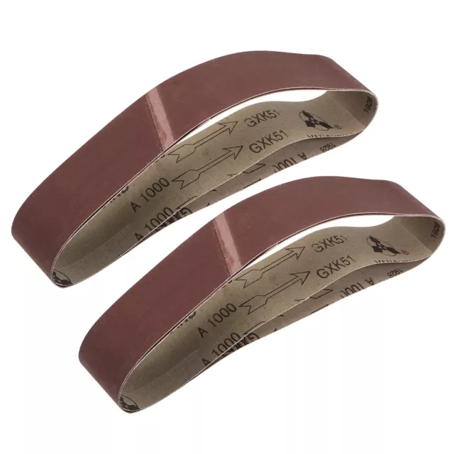 2-inch x 27-inch(50mm x 686mm) Sanding Belt 1000 Grit Aluminum Oxide 4pcs