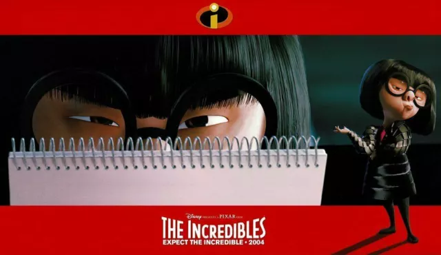 The Incredibles Walt Disney Animation Art Original Lobby Card 10x17 Edna E Mode