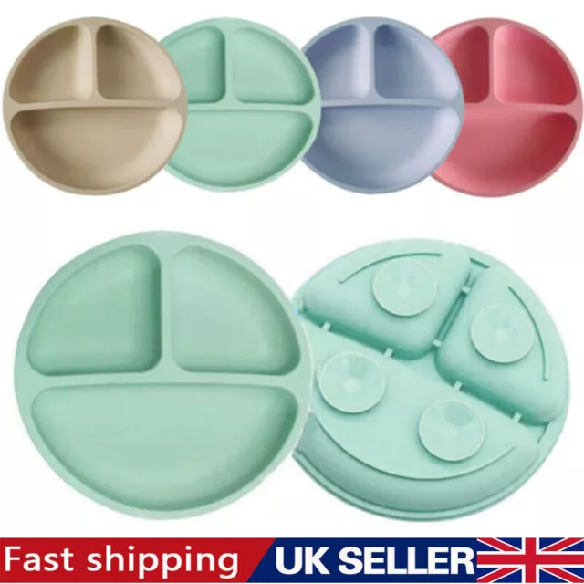 Silicone Suction Table Plate Mat Bowl Tray Placemat Food Feeding Baby Kids uk