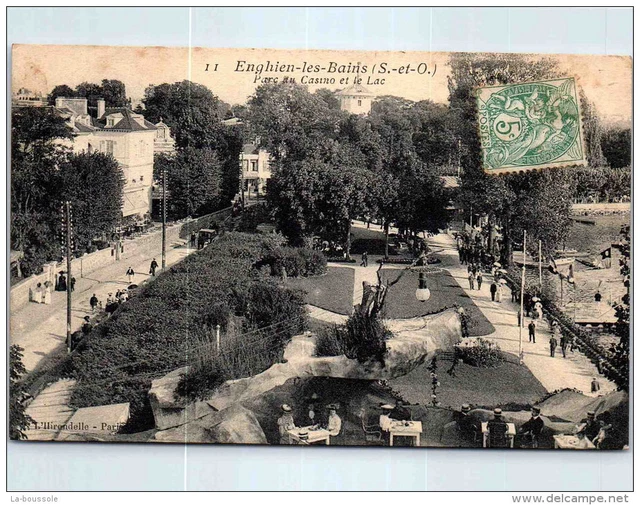 95 ENGHEIN LES BAINS - parc du casino et le lac