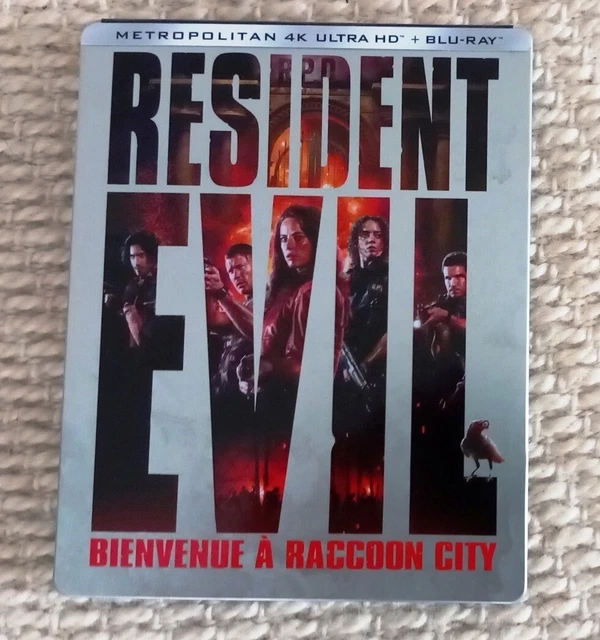 4K Ultra HD + Blu-ray Résident Evil Bienvenue Raccoon City Edition Steelbook