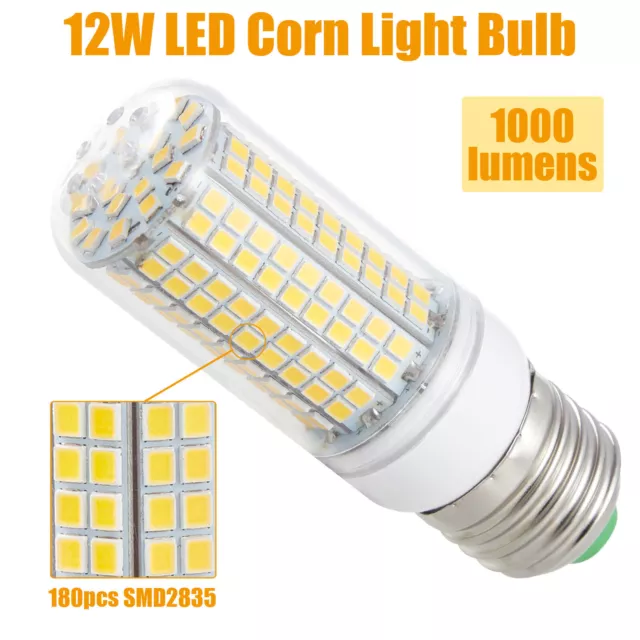 E27/E14/GU10/B22 LED Mais Glühbirne Licht 12W=100W Superhell Warmweiß/Kaltweiß 2