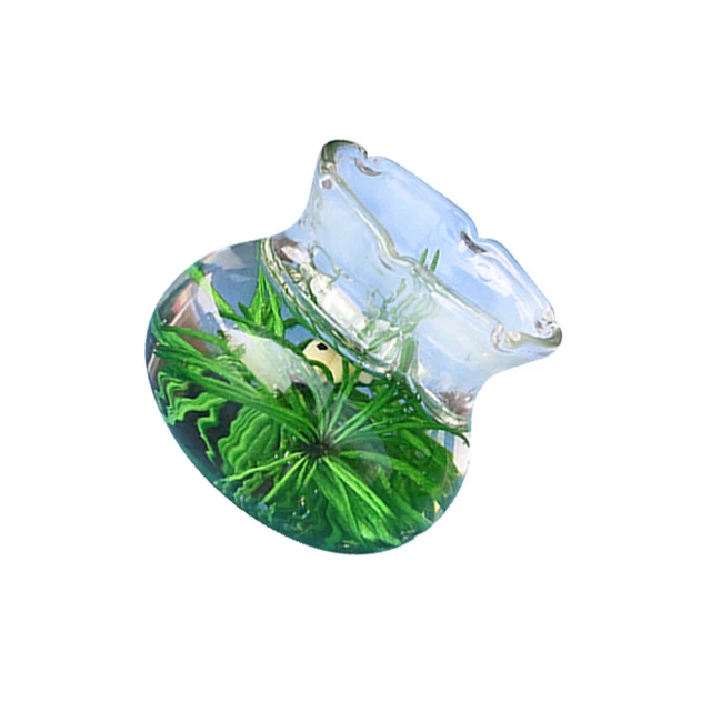 Glass Goldfish Bowl Fish Tank Tiny Glass Fish Bowl Ornaments Child