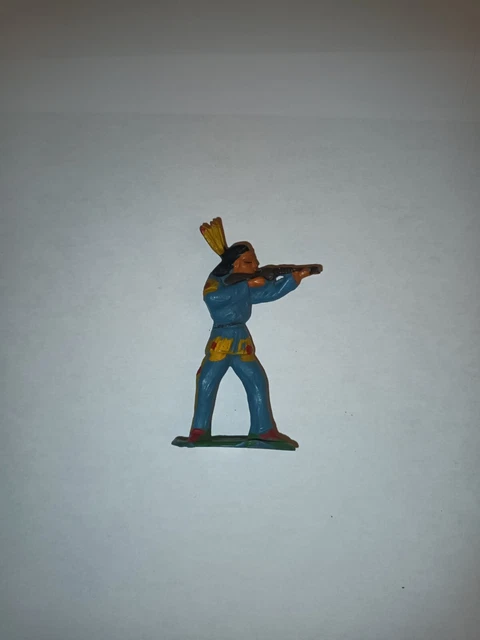Lot De Figurines Anciennes Starlux Indiennes - Jouet Vintage De Collection - Fabrication Française
