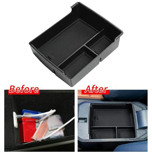 PPXDM Vano Portaoggetti per Bracciolo Console Centrale per V&W per Touran per Caddy 2004-2019 Accessori per Interni Auto Retrofit(B Black Red Lid