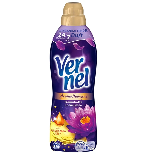 Vernel Aromatherapie Fragipani & Malediven & Dschungel & Magnolie & Lotus Weichspüler (Mix-Set