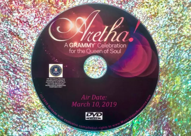 Aretha Franklin! A Celebration For The Queen of Soul DVD 2019 COMMERCIAL FREE