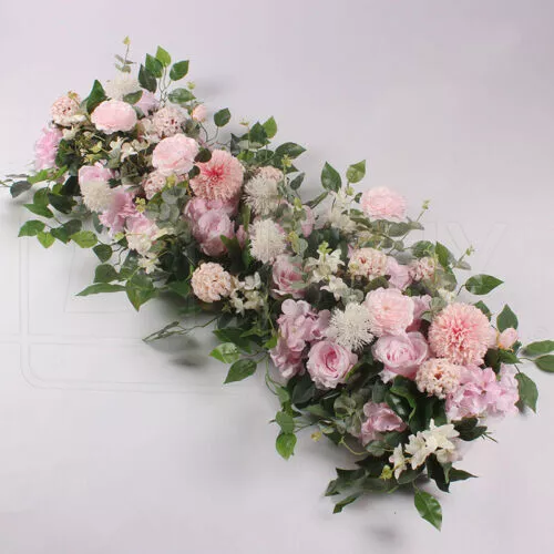 50CM Artificial Wedding Rose Flower Wall Arrangement Arch Row Backdrop HomeDecor