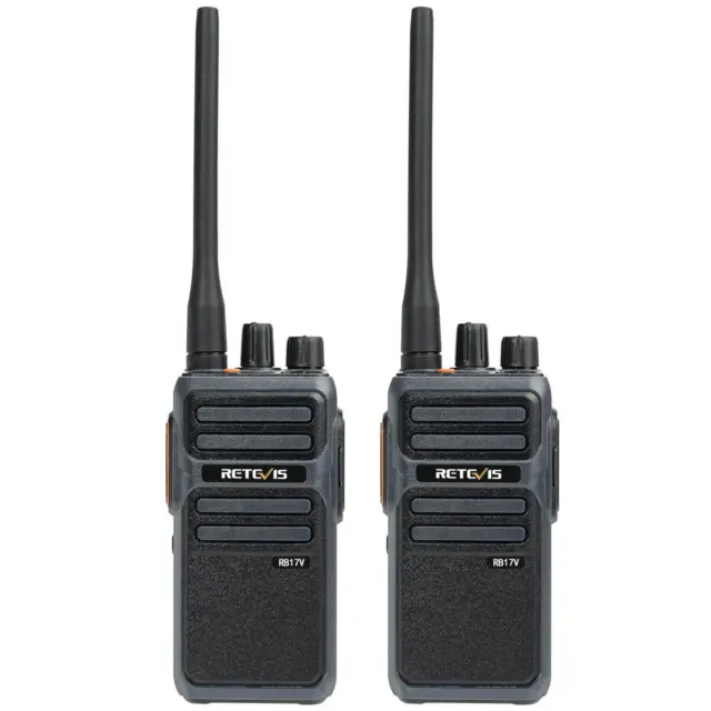 Retevis RB17V MURS Radio Walkie Talkie VHF USB-C Charging 4400mAh Highway Trip2W