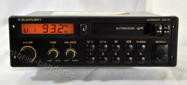 BLAUPUNKT Augsburg SQR 29 Oldtimer STEREO Autoradio 100% funktionstüchtig