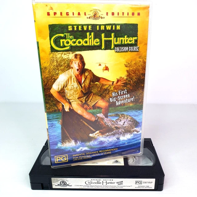 VHS STEVE IRWIN The Crocodile Hunter Collision Course - Special Edition ...