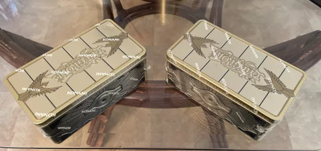 Lot de 2 boîtes Yu-Gi-Oh! Tin Box 2019 : Le Sarcophage Doré - VF/TN19-FR Neufs