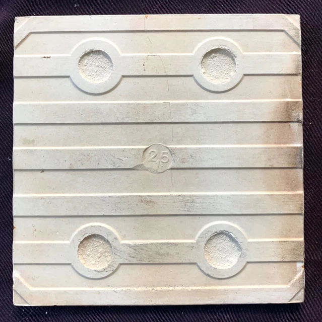 5 antique English Art Nouveau tiles 2 T & R Boote, 3 unknown mfg, all tubelined 4