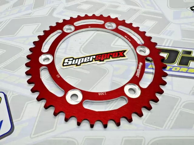 NEW SUPERSPROX Race Rear Sprocket for Honda CBR1000RR 2004-2024 520 - 43T RED