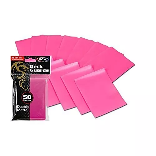 BCW Deck Guard - Double Mat - Pink