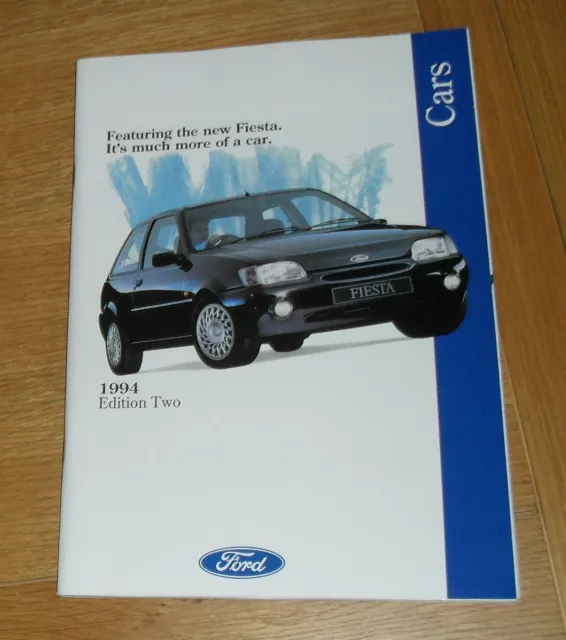 Ford Brochure 1994 Ed 2 Escort Cabriolet Fiesta Si Mondeo Granada Scorpio 24v